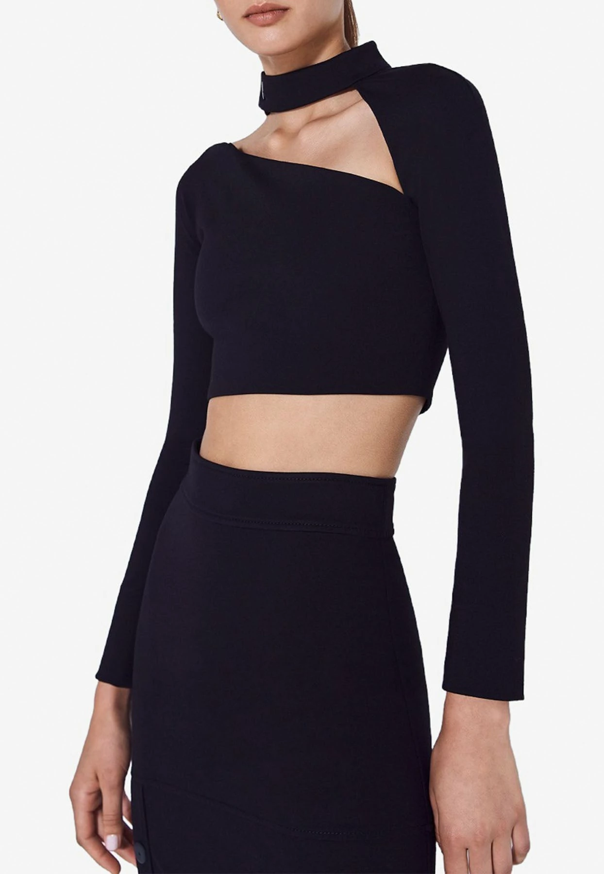 Alexis Camryn Cropped Top Black 2 Alexis Camryn Cropped Top Black - Image 2