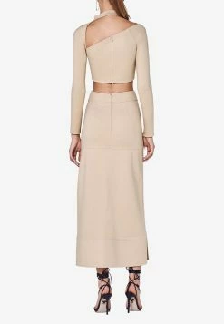 Alexis Camryn Cropped Top Beige 5 Alexis Camryn Cropped Top Beige -Evening Dresses Popular Store abcfw210000006426 2