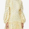 Acler Walker Cotton Dress Yellow