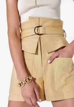 Alexis High-Waist Thatcher Shorts Yellow 7 Alexis High-Waist Thatcher Shorts Yellow -Evening Dresses Popular Store attfw210000006420 2