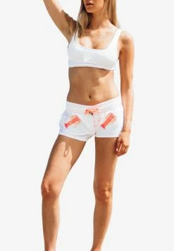 Les Canebiers Byblos All-Over Lobster Swim Shorts In White White
