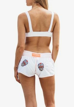 Les Canebiers Byblos All-Over Mexican Heads Swim Shorts In White White -Evening Dresses Popular Store byblos all over mex white 3 j