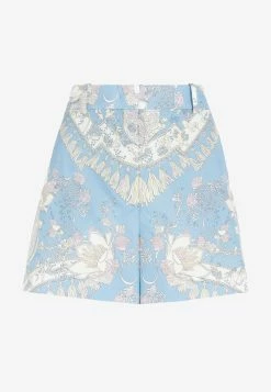 Emilio Pucci High-Waist Rugiada Print Cotton Shorts Light Blue 5 Emilio Pucci High-Waist Rugiada Print Cotton Shorts Light Blue -Evening Dresses Popular Store emilio pucci rugiada print cot 1
