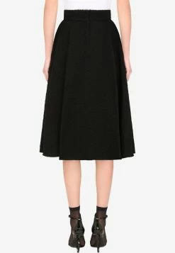Dolce & Gabbana Bouclé Godet A-Line Skirt Black 7 Dolce & Gabbana Bouclé Godet A-Line Skirt Black -Evening Dresses Popular Store f4byptfu3jl n0000 1