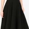 Dolce & Gabbana Bouclé Godet A-Line Skirt Black