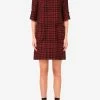 Dolce & Gabbana Straight-Cut Tweed Mini Dress Red