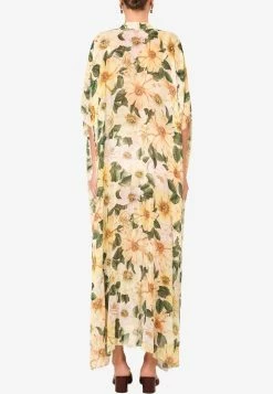 Dolce & Gabbana Camellia Print Silk Georgette Caftan Dress Yellow 5 Dolce & Gabbana Camellia Print Silk Georgette Caftan Dress Yellow -Evening Dresses Popular Store f6i7qtis1fl hf2ah 1
