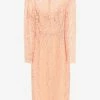 Dolce & Gabbana Cordonetto Lace Midi Dress Pink