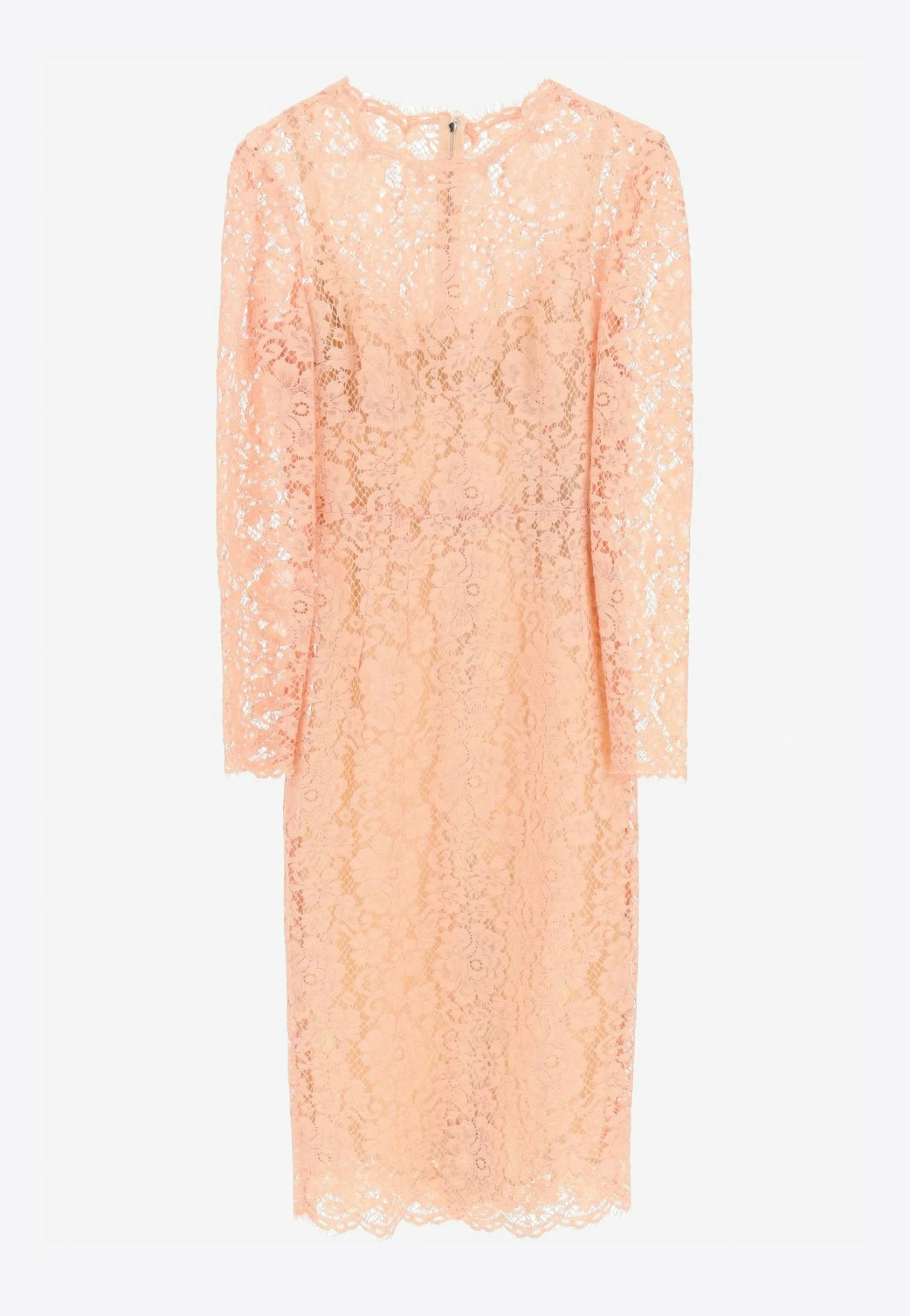 Dolce & Gabbana Cordonetto Lace Midi Dress Pink 1 Dolce & Gabbana Cordonetto Lace Midi Dress Pink