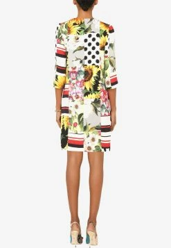 Dolce & Gabbana Straight-Cut Silk Dress Multicolor 5 Dolce & Gabbana Straight-Cut Silk Dress Multicolor -Evening Dresses Popular Store f6p0qtgdx64 s9000 1