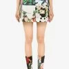 Dolce & Gabbana High-Waist Patchwork Cotton Shorts Multicolor