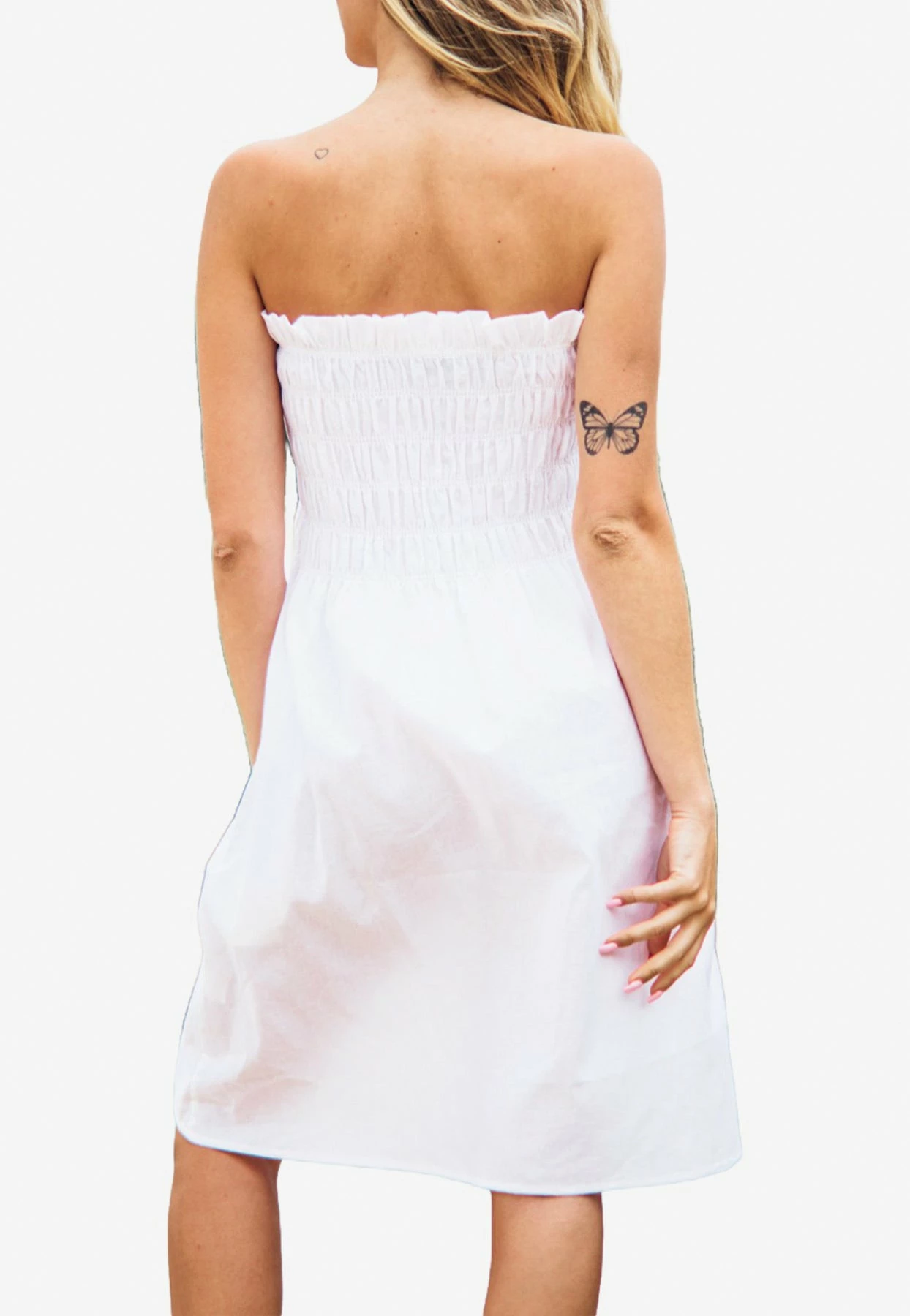 Les Canebiers Mer Smocked Tube Dress In White White 3 Les Canebiers Mer Smocked Tube Dress In White White - Image 3