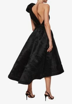Rachel Gilbert Angus One-Shoulder Midi Dress Black -Evening Dresses Popular Store rgbps20220000006679 1