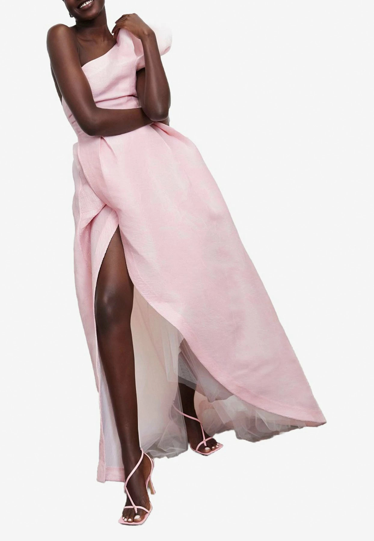 Rachel Gilbert Angus One-Shoulder Gown Pink 1 Rachel Gilbert Angus One-Shoulder Gown Pink