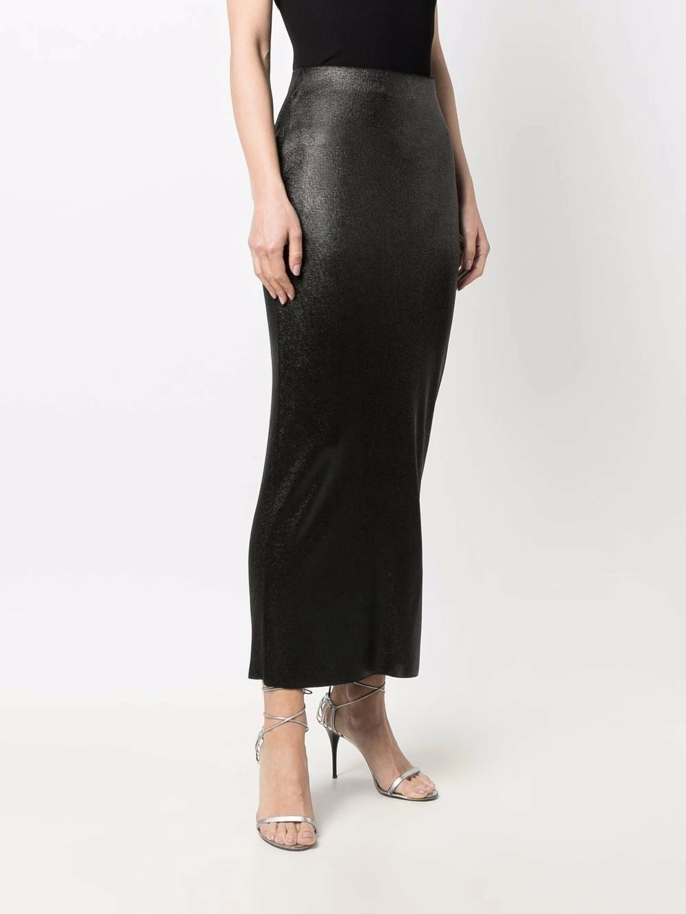 Tom Ford Compact Glossy Maxi Skirt Black 2 Tom Ford Compact Glossy Maxi Skirt Black - Image 2