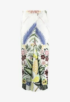 Valentino World Arazzo Print High-Rise Midi Skirt- Delivery In 3-4 Weeks Multicolor